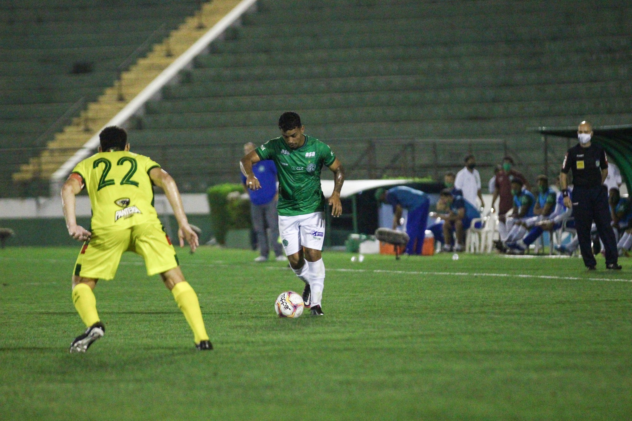 Guarani sofre gol no fim e empata com o Sampaio Corrêa pela Série B