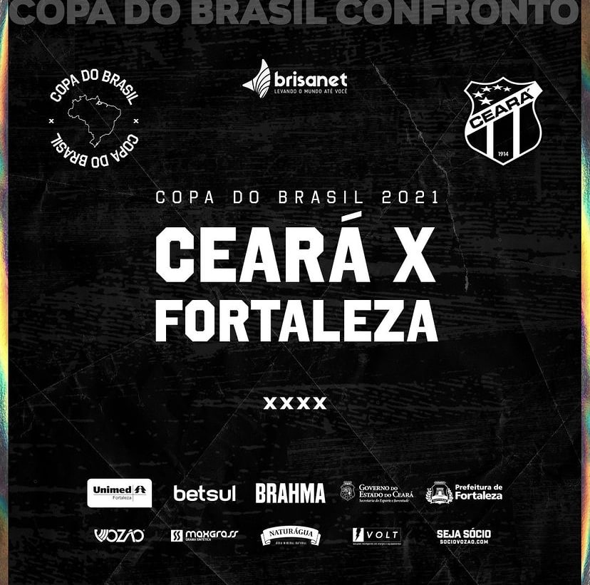 Ceará enfrentará o Fortaleza na Copa do Brasil