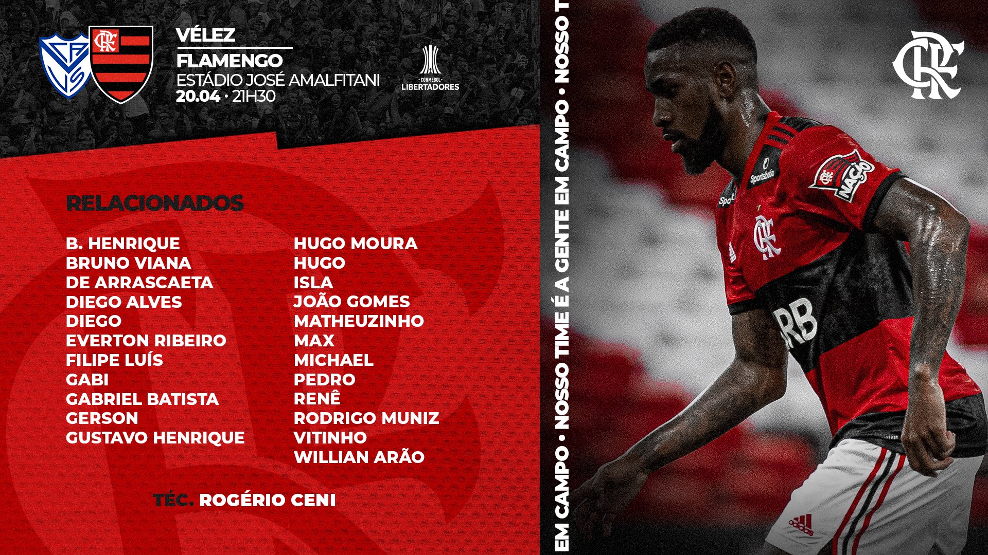 Flamengo faz último treino antes de estreia na Libertadores