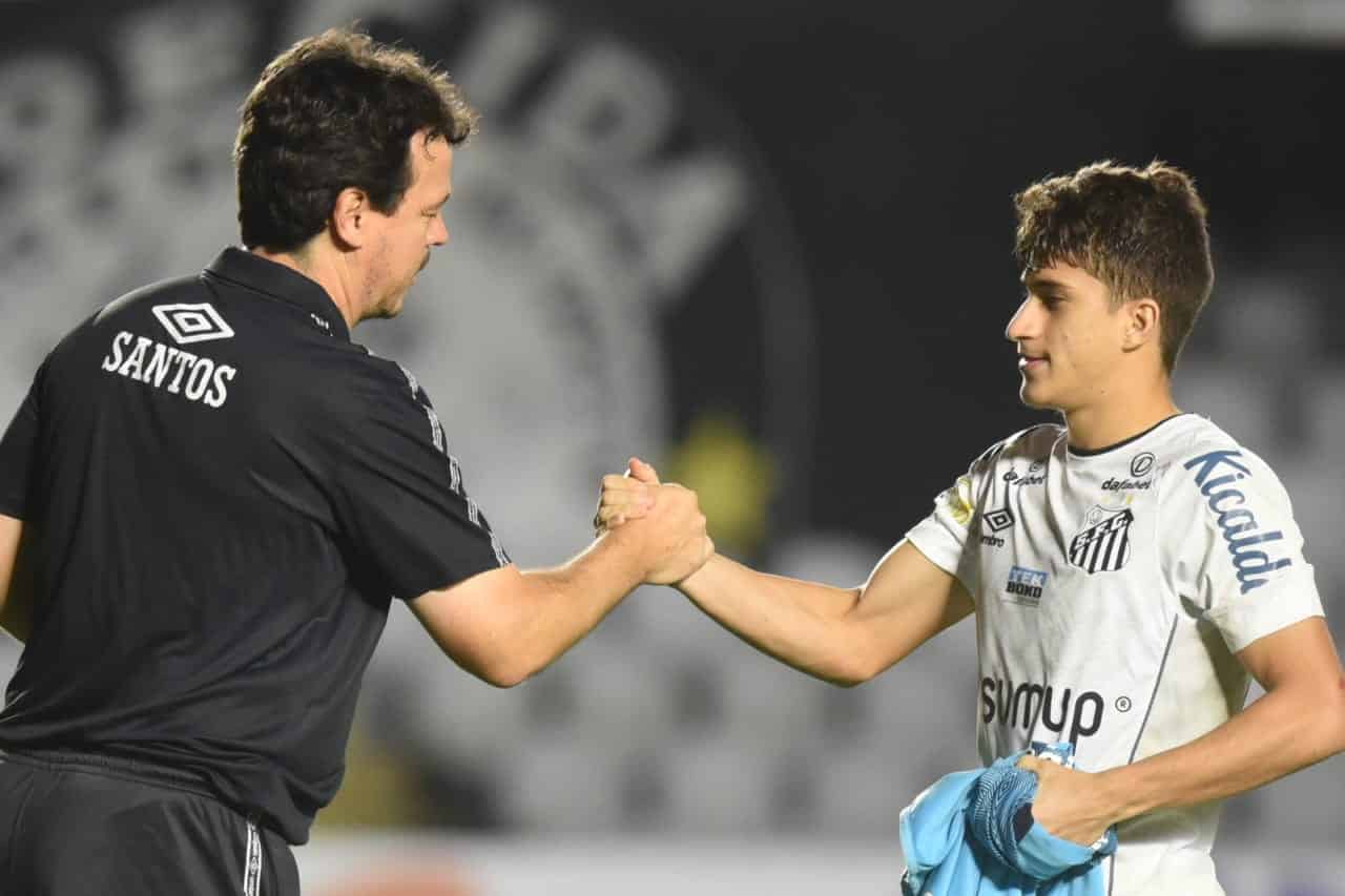 Diniz elogia vontade do time em vitória do Santos: “O craque do jogo foi a vontade do time”