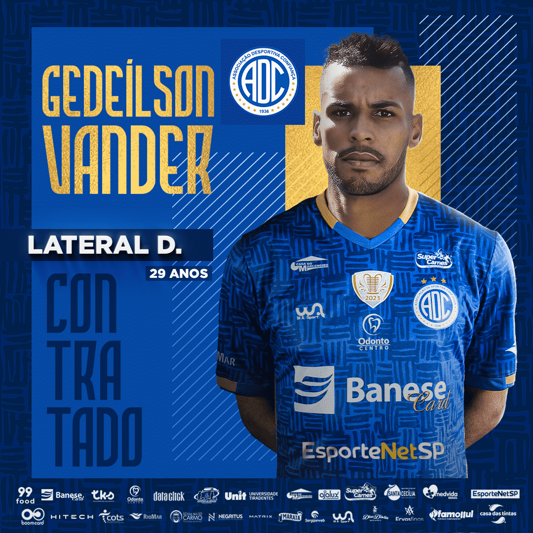 Confiança anuncia a contratação de Gedeílson
