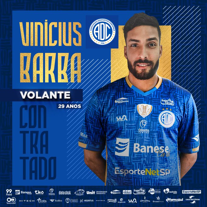 Confiança anuncia a contratação de Vinícius Barba
