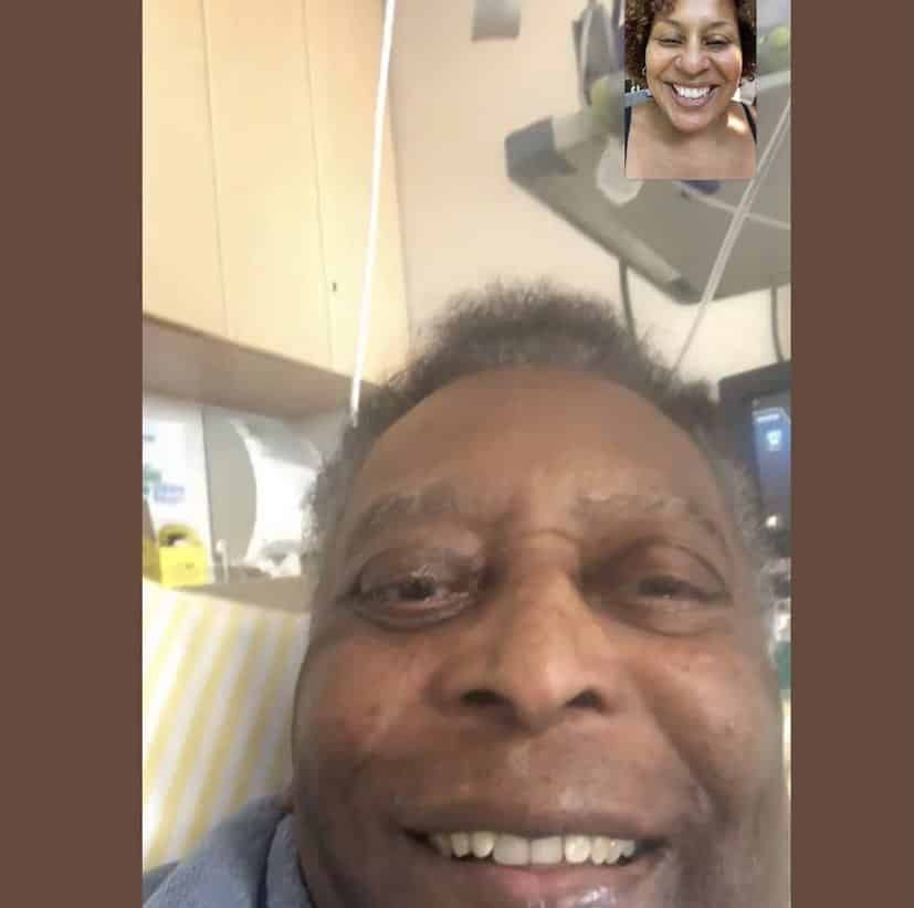 Filha de Pelé revela melhora do Pai: “Está sem dor, de bom humor”