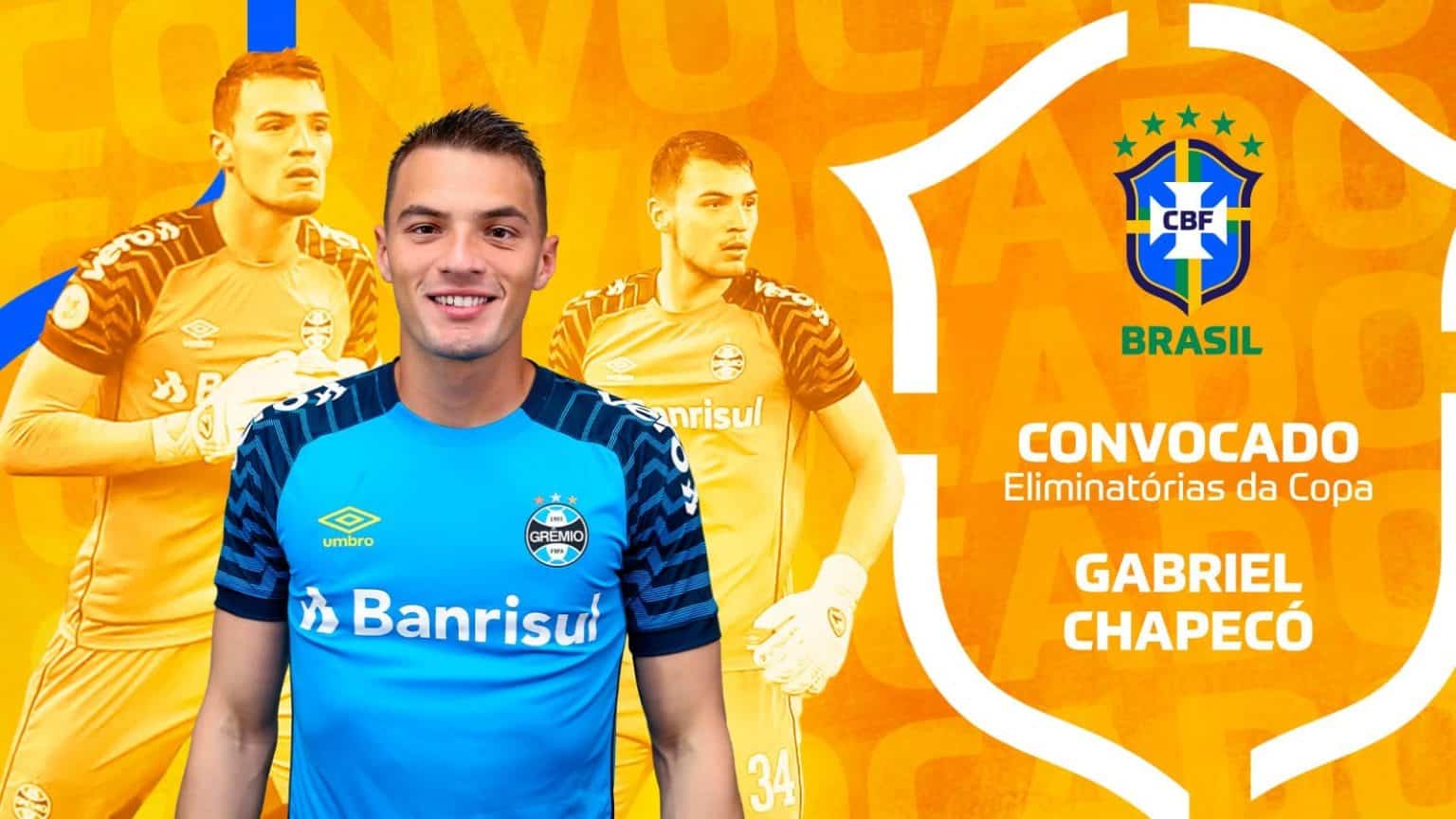 Chapecó, do Grêmio, é convocado para Seleção