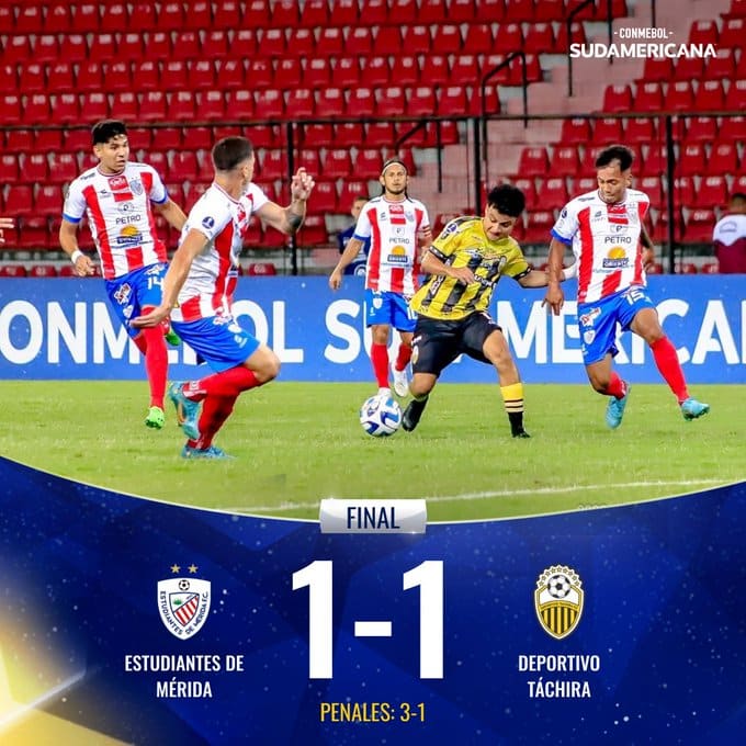 Estudiantes de Mérida x Deportivo Táchira – Resultado, Destaques e Reações