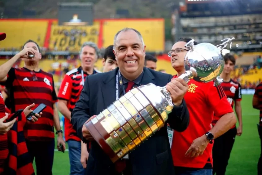 Marcos Braz analisa grupo do Flamengo na Libertadores e admite: &ldquo;N&atilde;o podemos reclamar&rdquo;