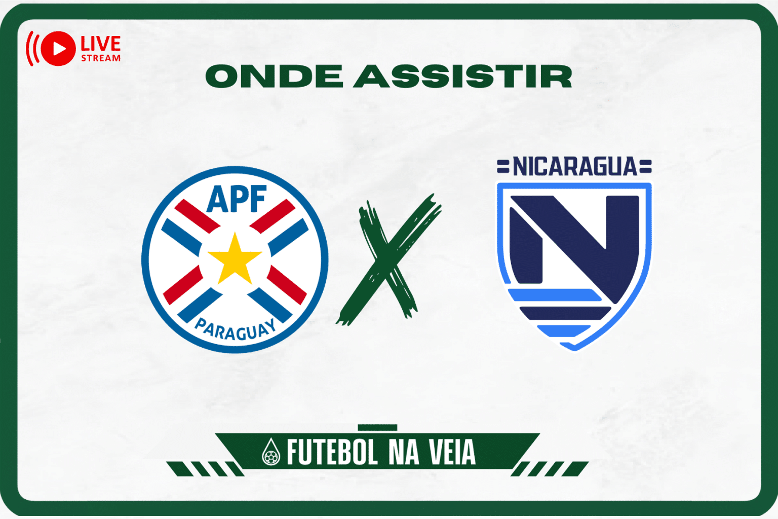 Paraguai x Nicarágua ao vivo e online: onde assistir, horário e escalação no Amistoso Internacional 2023