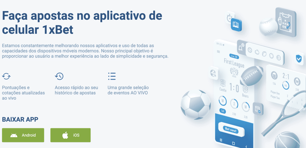 1xbet app baixar